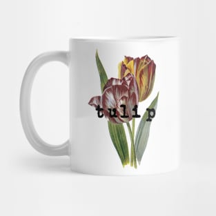 Vintage Floral Retro Tulip Flower Mug